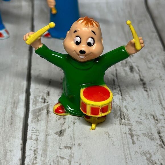 Alvin and The Chipmonks PVC Figurine set of 4 Simon Theodore 1983 Bagdasarian - Picture 2 of 8